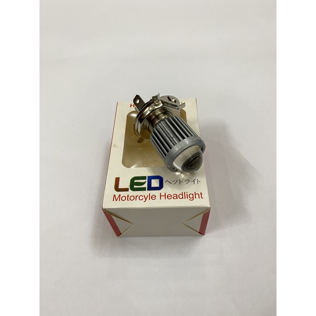 Đèn Led xe máy - Pha Bi Cầu 2 Màu Trắng - Vàng Chân M5 - H4 Lắp cho Oto và Xe máy Mẫu !