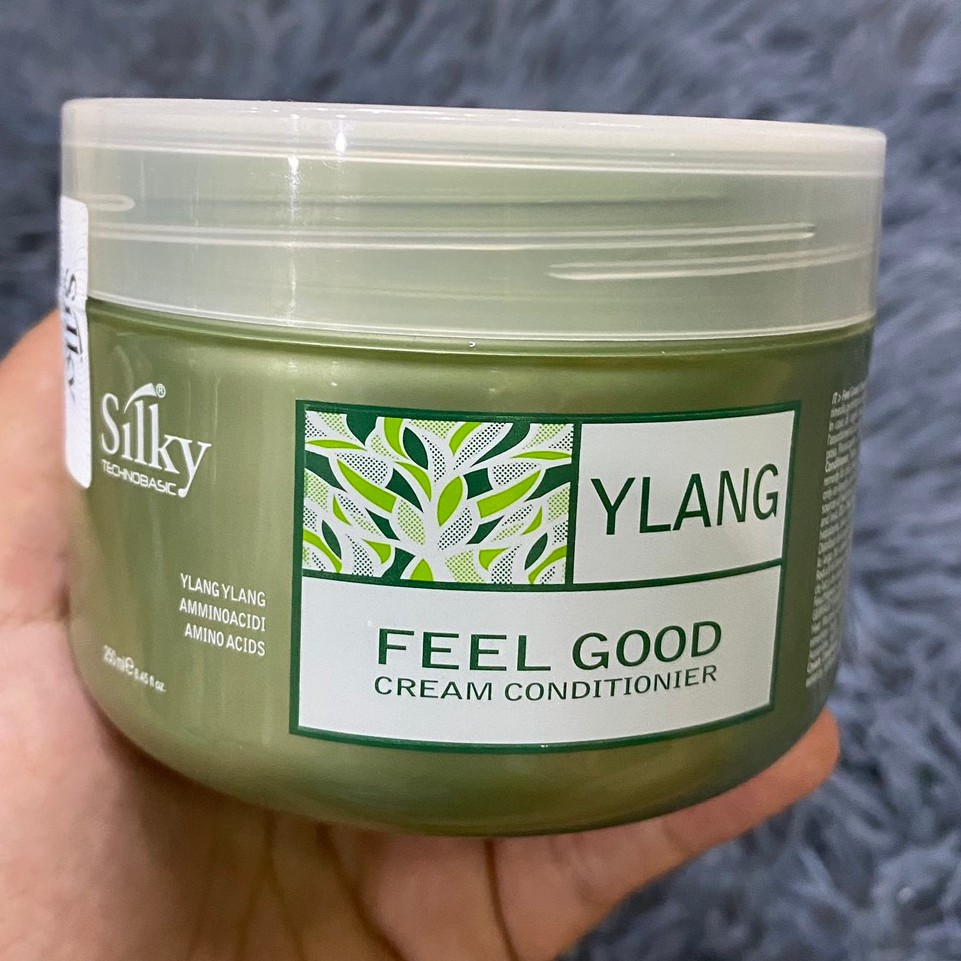Kem hấp xả chăm sóc tóc bằng thảo dược YLANG Feel Good Conditioner SILKY 250ml