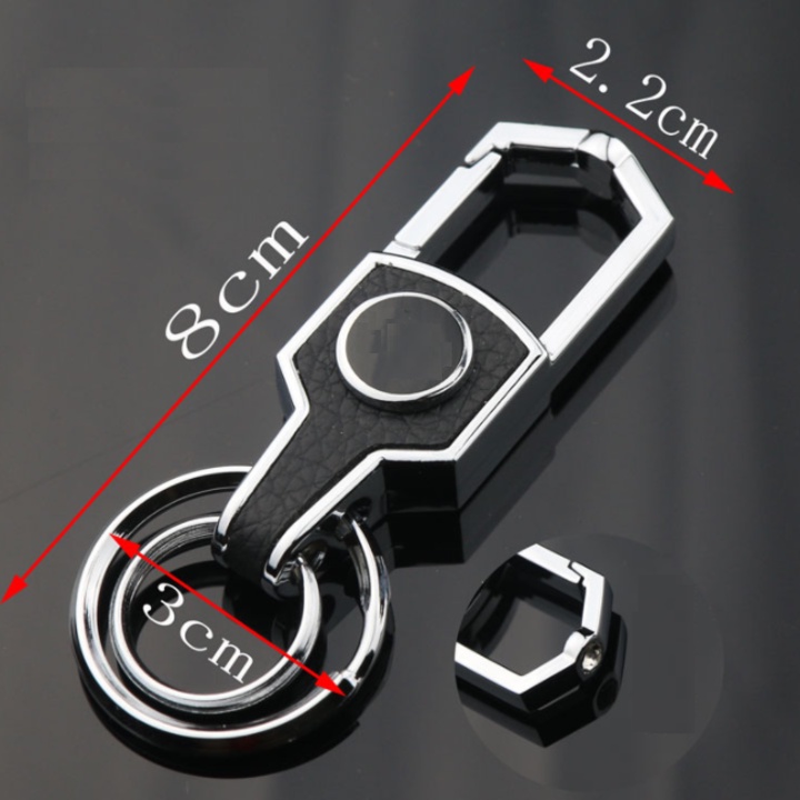 Móc treo chìa khoá hợp kim 3D cao cấp theo logo các hãng xe ô tô, kích thước 7.5x2.5cm (HÀNG LOẠI 1)
