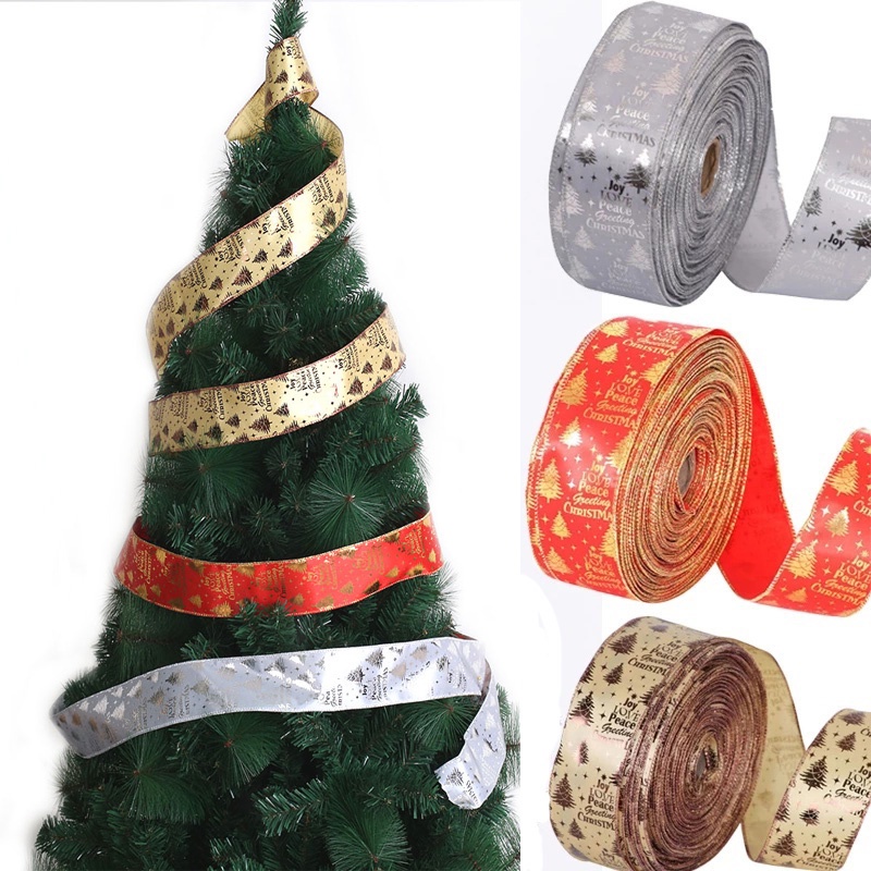 Cuộn Dây Ruy Băng 2m Chủ Đề Giáng Sinh Lãng Mạn Đa Năng Trang Trí Nhà Cửa / Tiệc Tùng / Lễ Hội