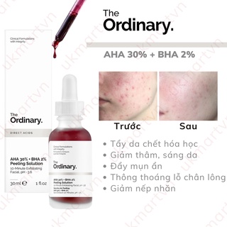 Tinh Chất The Ordinary AHA 30%+BHA 2% Peeling Solution 30ml