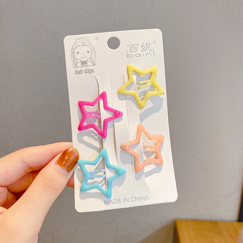 Kẹp Tóc Hình Ngôi Sao Năm Cánh Dễ Thương Cho Bé Gái