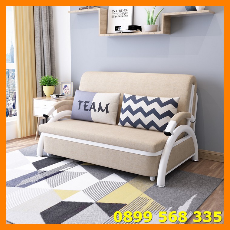 Giường Gấp Gọn Thông Minh thành ghế Sofa, Sofa Giường Đa Năng Nệm Cao Su