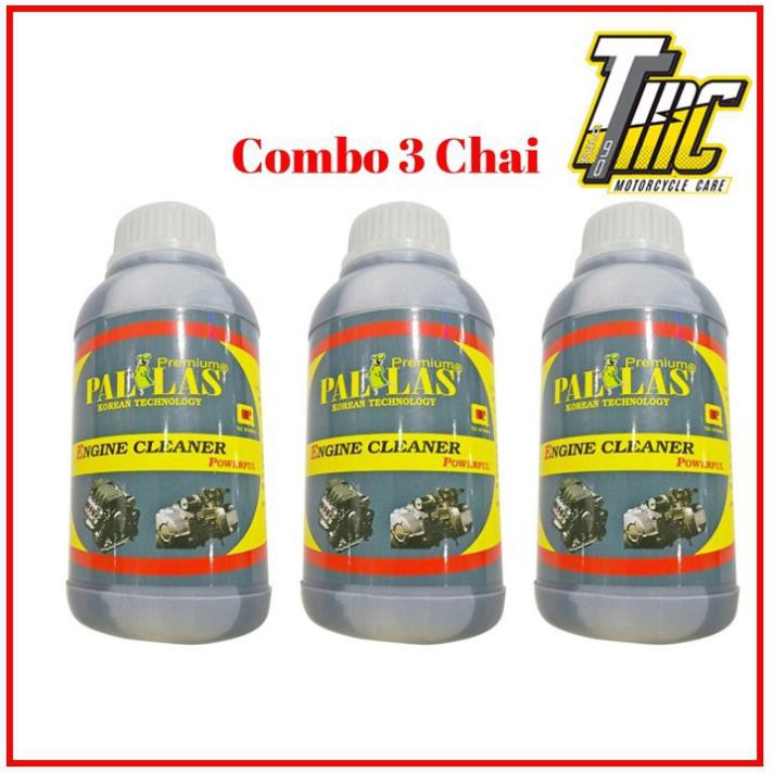 Combo 3 chai nước tẩy lốc máy siêu sạch PALLAS (500ml)