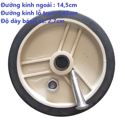 (Giá sỉ) Bánh xe máy nén khí kích thước 14,5X2,7X1,65cm với chất liệu cao su siêu bền