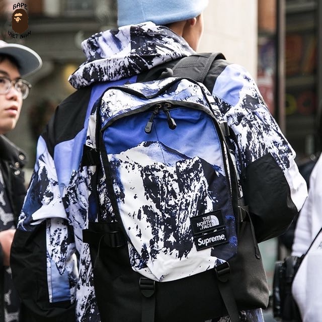 [Best Quality] Balo Supreme x The North Face, Sup x TNF Backpack, Chất liệu Vải Canvas pha Poli, kích thước lớn