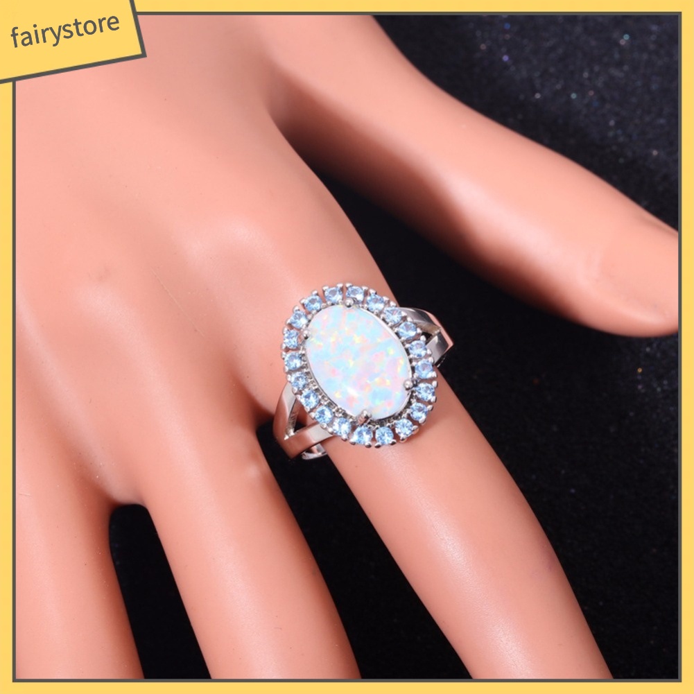 Nhẫn Đính Đá Mắt Mèo Giả Thời Trang Nữ Tính