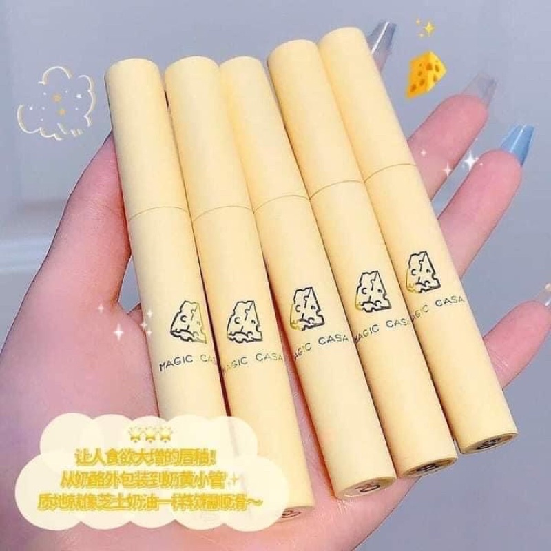 Set 5 Son Kem Lì MAGIC CASA Phô Mai bền màu kháng nước
