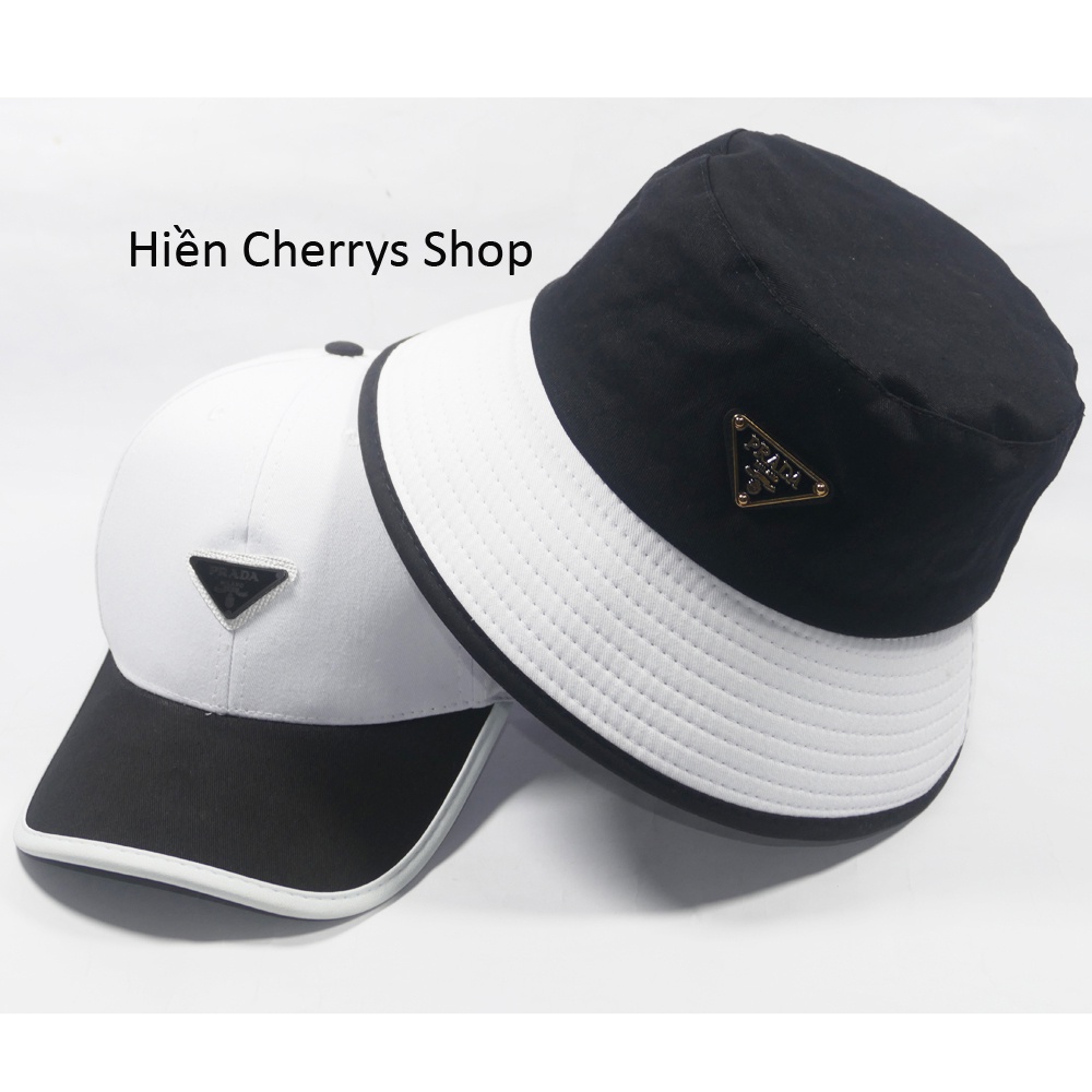 Cặp nón kết lưỡi trai - bucket gắn mặt sắt thời trang cao cấp nam nữ hot trend