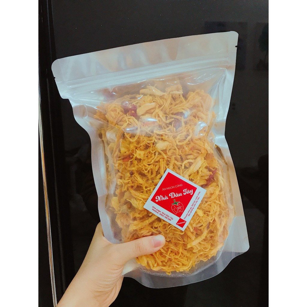 [COMBO RẺ NHẤT] 1kg khô gà lá chanh và khô gà cháy tỏi Nhà Dâu Tây | BigBuy360 - bigbuy360.vn