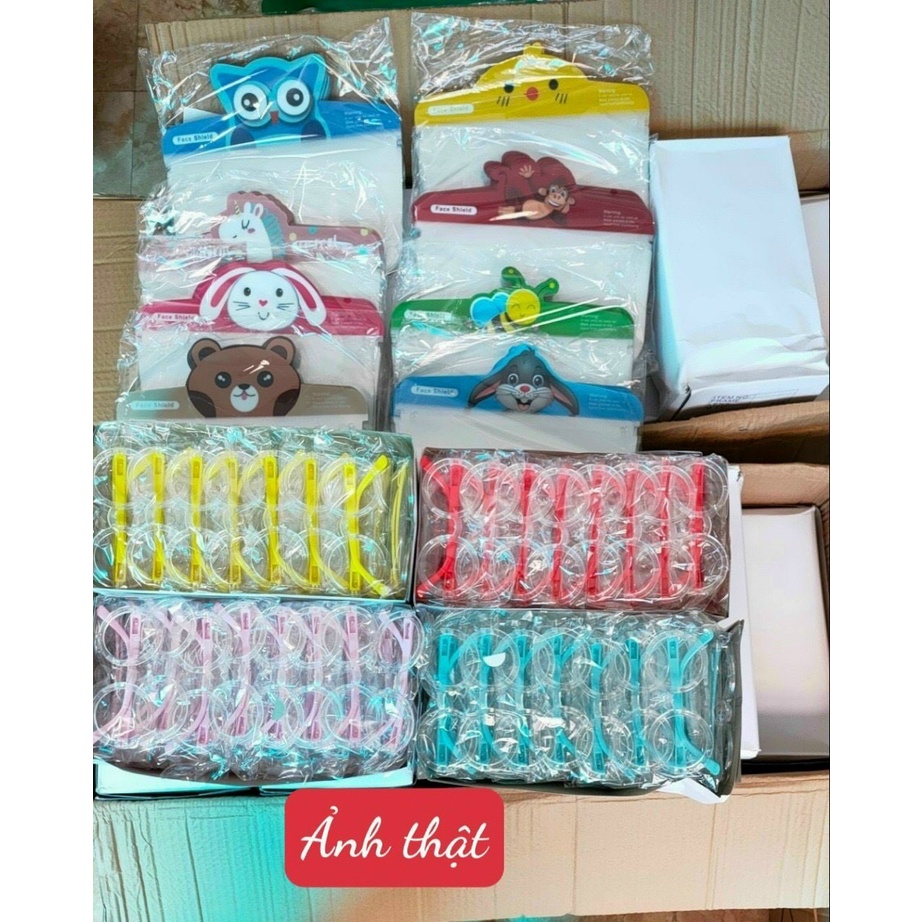 Kính chống dịch, kính chống giọt bắn Faceshield em bé chính hãng BOPA