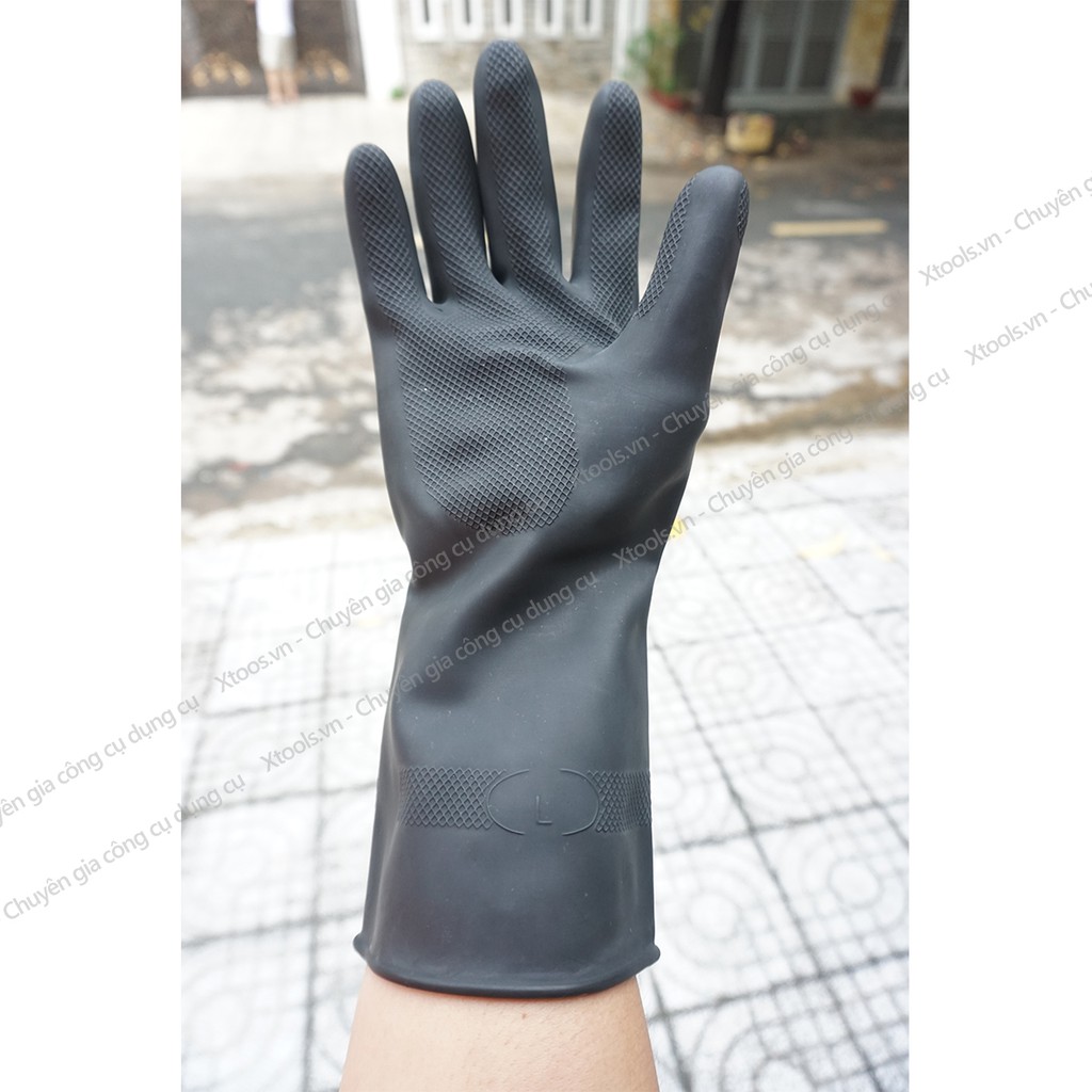 Găng tay rửa bát MARIGOLD G17K, bao tay rửa chén bát lót cotton không gây hầm bí, không mùi, độ bền cao - XTOOLs