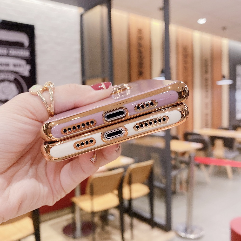 Ốp Điện Thoại Mặt Gương Có Giá Đỡ Nhẫn Cho iPhone 12 11 Pro Max Mini X Xr Xs Max 7 8 Plus Se 2020