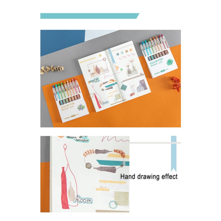 9 bút gel 0.5mm nhiều màu sắc tùy chọn