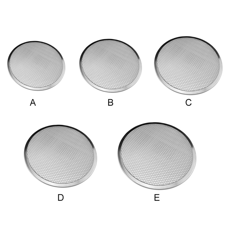 Aluminum Round Pizza Baking Tray DIY Pizza Screen Baking Tray Metal Net Non-stick Mold For Oven