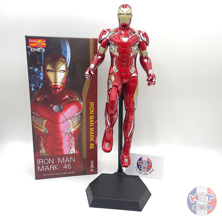 Mô hình iRon Man Mark 46 Civil War Crazy Toys Tỉ Lệ 1/6