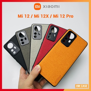 Ốp lưng AIORIA Xiaomi Mi 12 / 12S / 12X / 12 Pro / 12 Lite, Viền silicon, Mặt lưng da Pu
