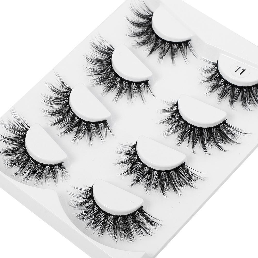 Set 4 Cặp Lông Mi Giả 3D Handmade Thời Trang Dành Cho Nữ