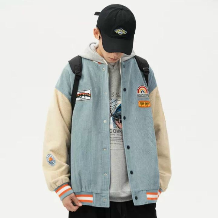 Áo BomBer Nhung Gân thêu Logo Siêu Xịn,Form RỘng Nha Khách-TP