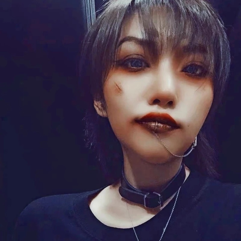 Khuyên Tai Dây Xích Đeo Môi/Mũi Không Cần Xỏ Lỗ Kiểu Punk Độc Đáo Cá Tính