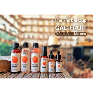 COMBO 6 SẢN PHẨM GẤC THEHERBALCUP SÁNG DA NGỪA THÂM MỤN