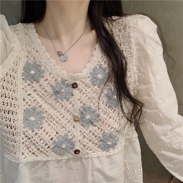 Áo babydoll len bánh bèo Ulzzang Quảng Châu Cực Xinh Giá Rẻ