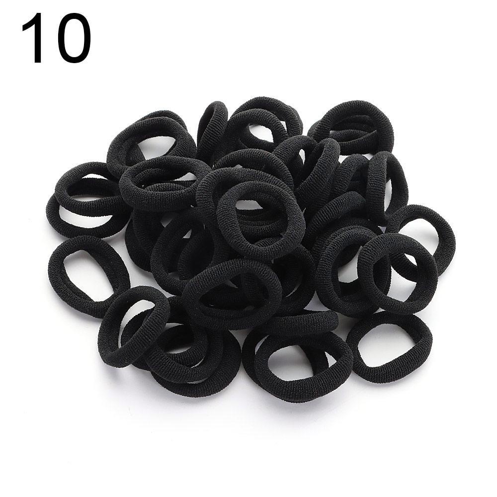 Set 50 Dây Cột Tóc Co Giãn Tốt Cho Bé Gái