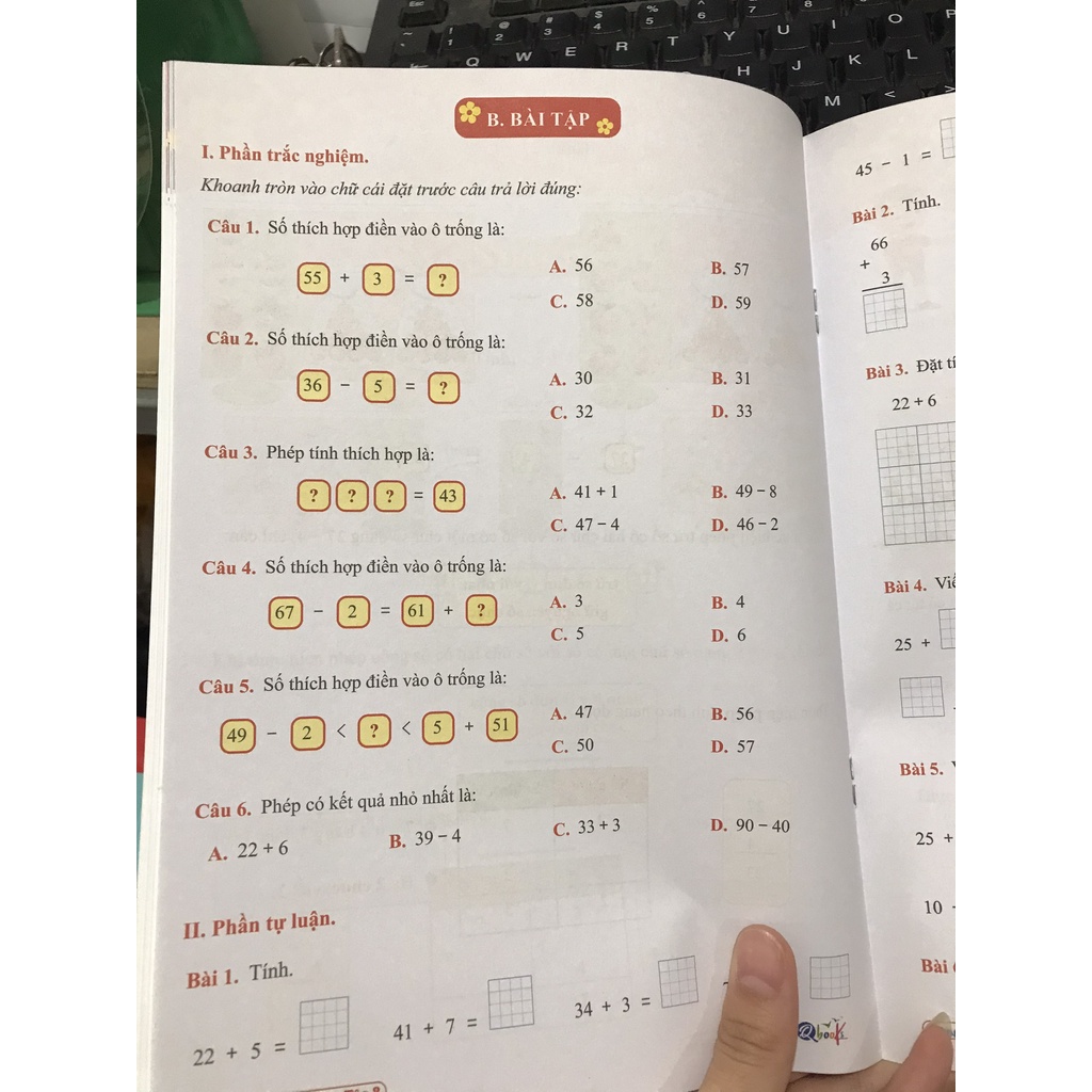 Sách - Bài tập tuần toán lớp 1 tập 2 ( Cùng học để phát triển năng lực )