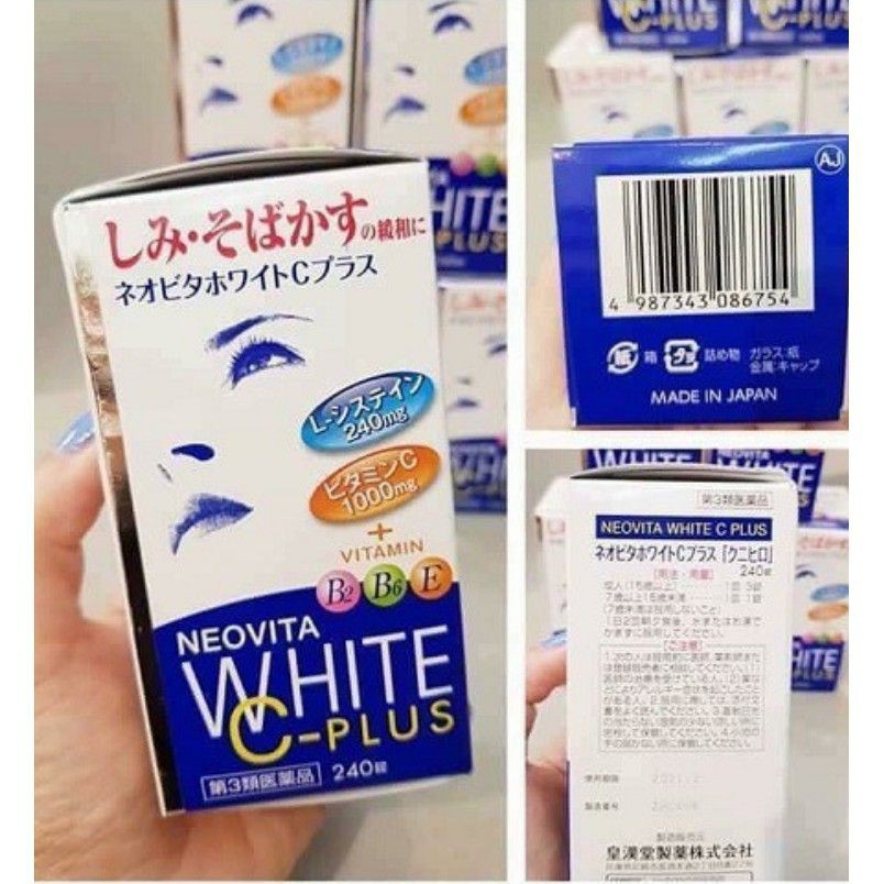 Viên Uống Trắng Da Vita White Plus Nhật Bản Hộp 240 Viên