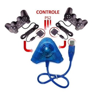 Cổng chuyển tay game PS2 /PS 2 sang USB (kèm 1 tay cầm)