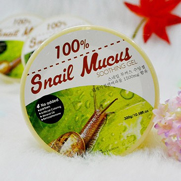 Gel Dưỡng, Tái Tạo Da Ốc Sên Ra&Gowoori 100% Snail Mucus Soothing Gel Hàn Quốc 300g