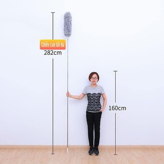 D97 Cây Chổi Lông Quét Bụi Cán Inox Cao Cấp Gập Được Tới 90 Độ