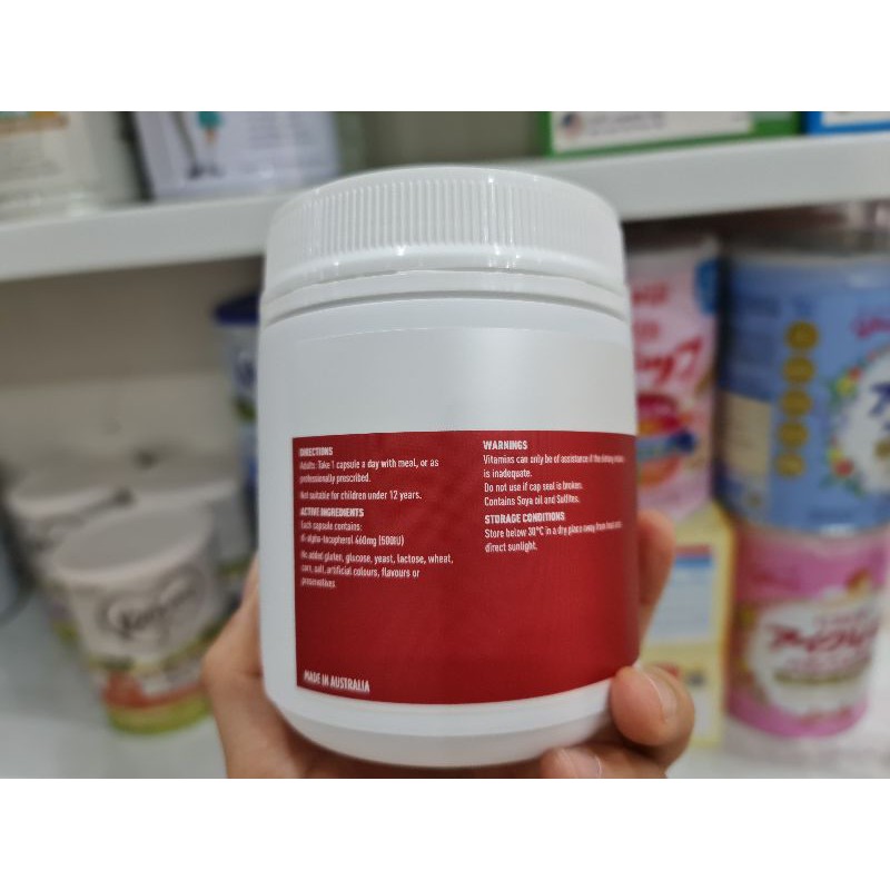 Viên uống Vitamin E Healthy Care 500IU hộp 200 Viên của Úc | BigBuy360 - bigbuy360.vn
