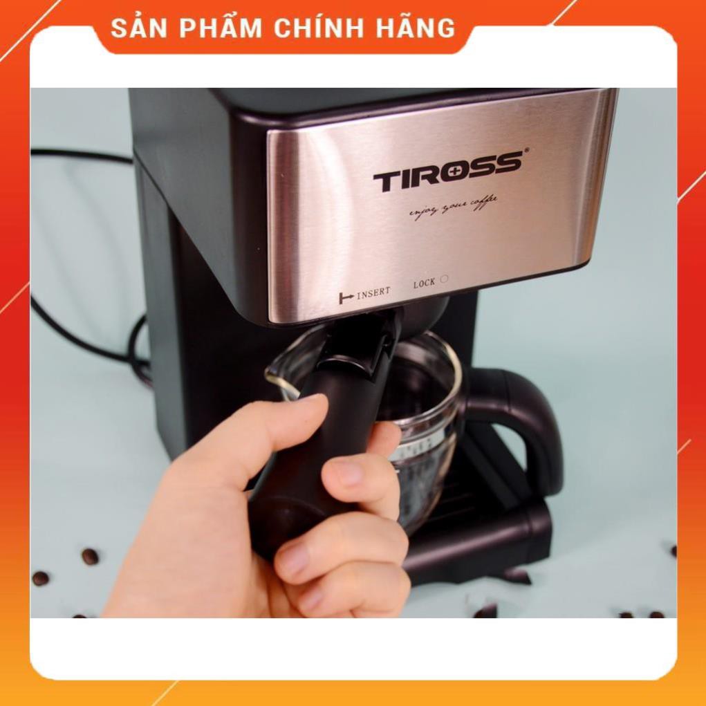 [Hỏa tốc 1 giờ] [FREESHIP] Máy pha cà phê Espresso Tiross TS-621 Hàng cao cấp chính hãng, Bảo hành 1 năm