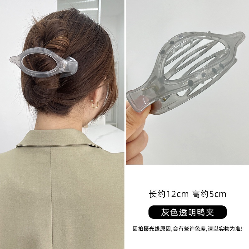 Kẹp Tóc Nữ Màu Thạch Cỡ Lớn 2022 Thời Trang