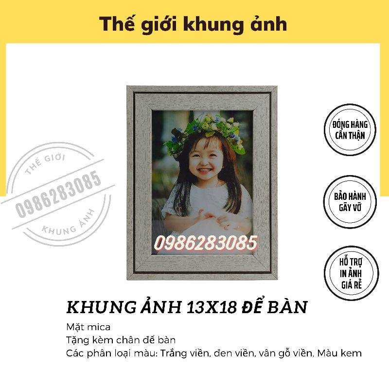 Khung hình để bàn ❤️FREESHIP❤️ khung hình kích thước 13x18 mẫu đẹp | BigBuy360 - bigbuy360.vn