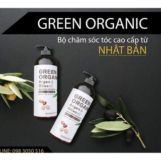 Dầu Gội Xả Phục hồi Mềm mượt Green Organic 1000ml