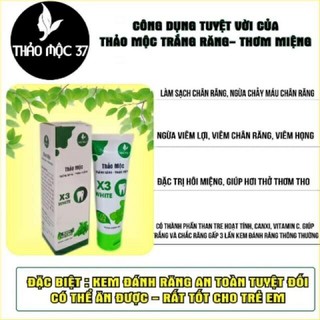 [Giá Sỉ ] Kem đánh trắng răng thơm miệng thảo mộc 37