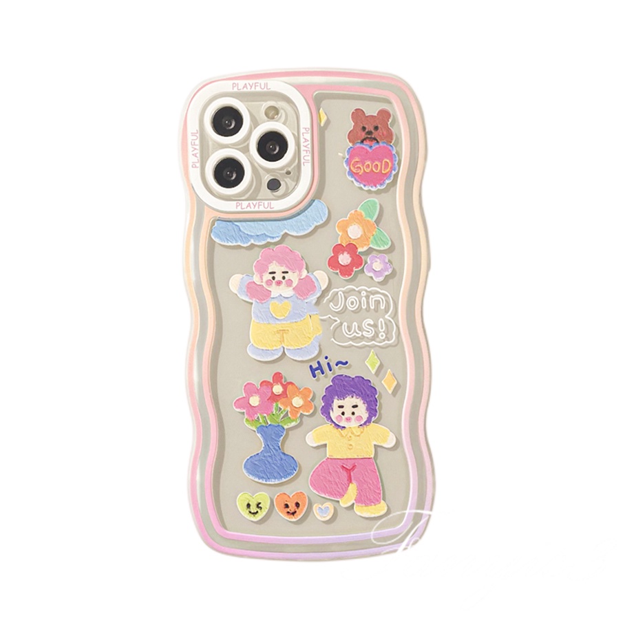 Ốp Điện Thoại Bằng TPU Mềm Trong Suốt Hình Cô Gái Cho iPhone 14 13 12 11 Pro Max X XR Xs Max 8 7 6 6s + SE 2020