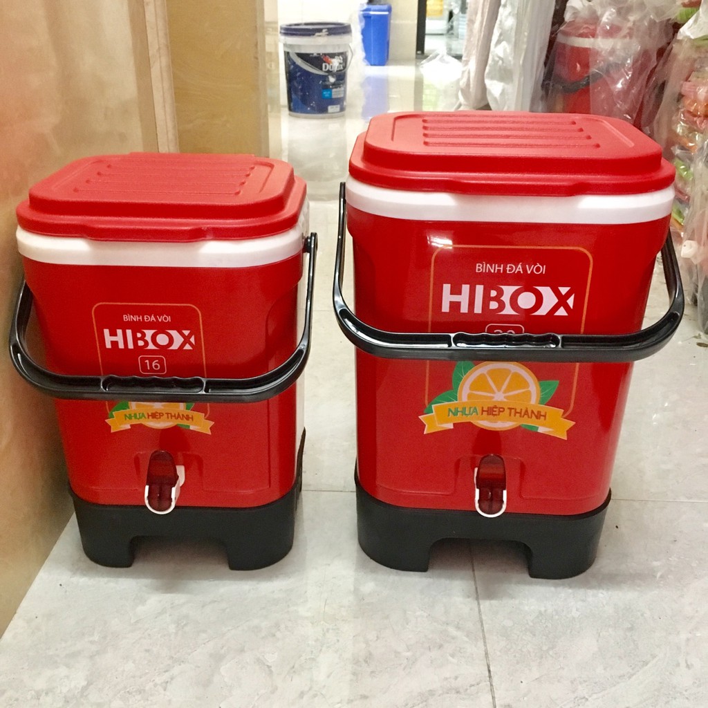 Thùng giữ nhiệt, Bình đá Hibox Hiệp Thành có vòi tiện lợi - Nhiều kích cỡ ( 16l, 20l )