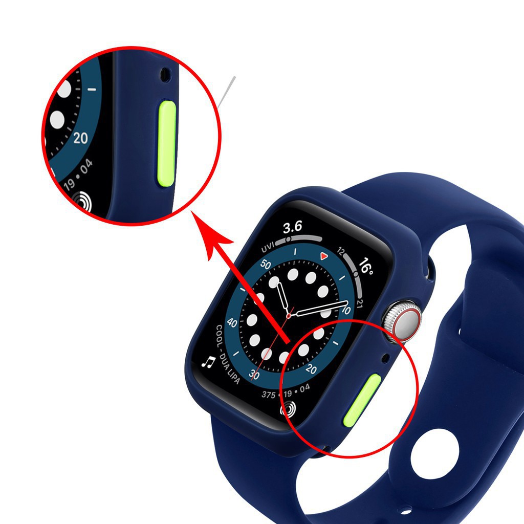 Ốp đồng hồ silicone TPU chống sốc thích hợp cho Iwatch 1 / 2 / 3 / 4 / 5 / 6 Se 38mm 40mm 42mm 44mm