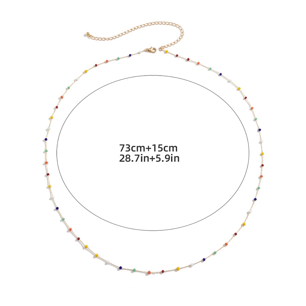 Thắt Lưng Chuỗi Hạt Nhiều Lớp Phong Cách Bohemian