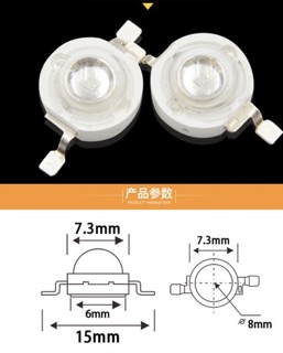 Led Luxeon UV 1-3W