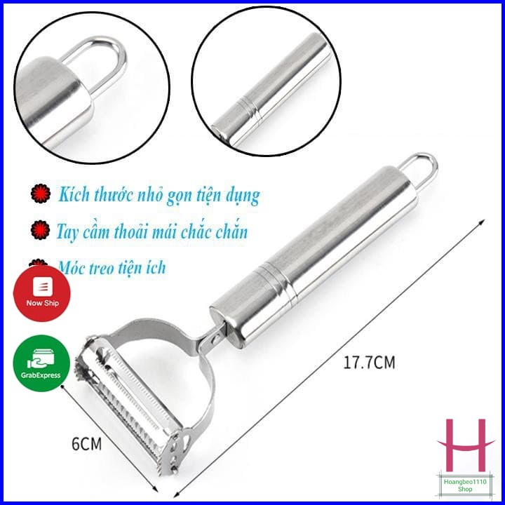 Nạo Rau Củ Quả 2 IN 1 Bằng Inox Dễ Dàng Sử Dụng { H }