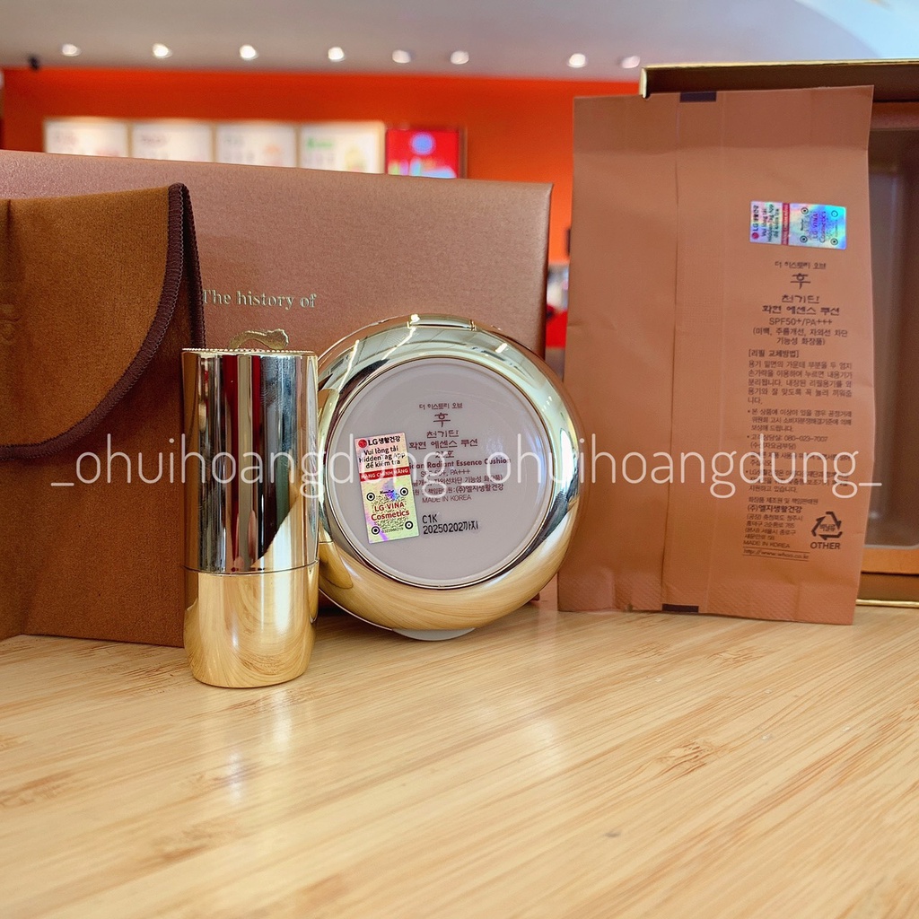 [HÀNG CÔNG TY CHECK TEM CHÍNH HÃNG] Set Phấn Nước Đông Y Tái Sinh Da WHOO Radiant Essence Cushion