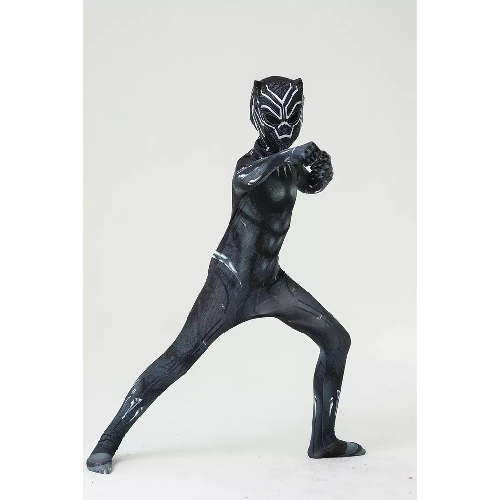 NGƯỜI LỚN - TRẺ EM Hóa Trang Chiến Binh Báo Đen Black Panther