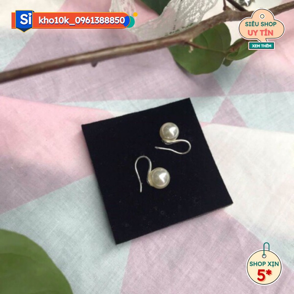 Hộp 4 đôi khuyên tai gài kèm hạt 27k