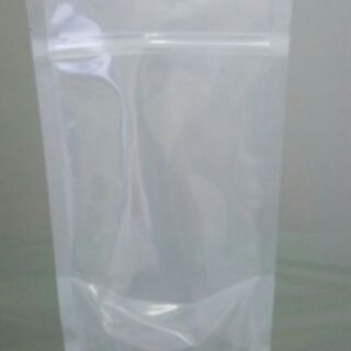 500g Túi zip trong đáy đứng đựng trà sữa 14x22cm