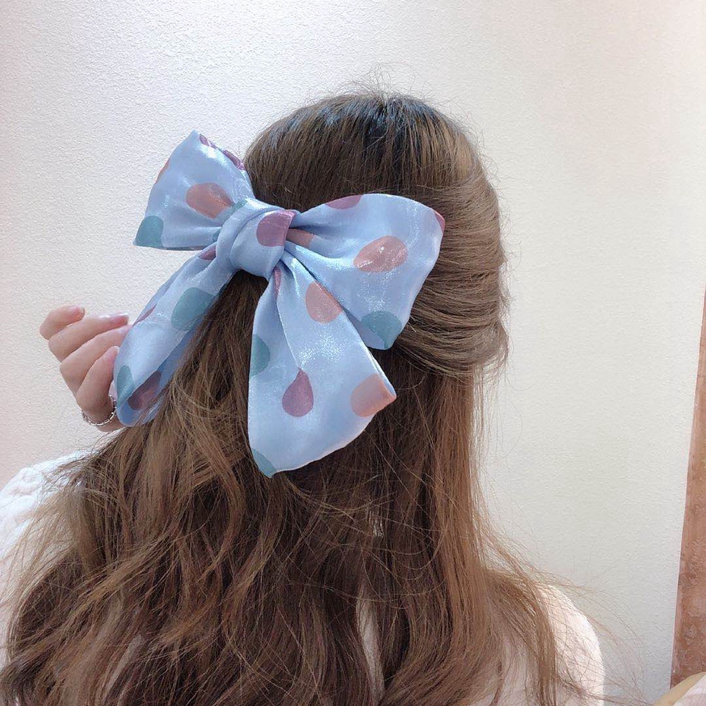 Đồ buộc tóc nhiều màu kiểu nơ thời trang bắt mắt sành điệu cho nữ