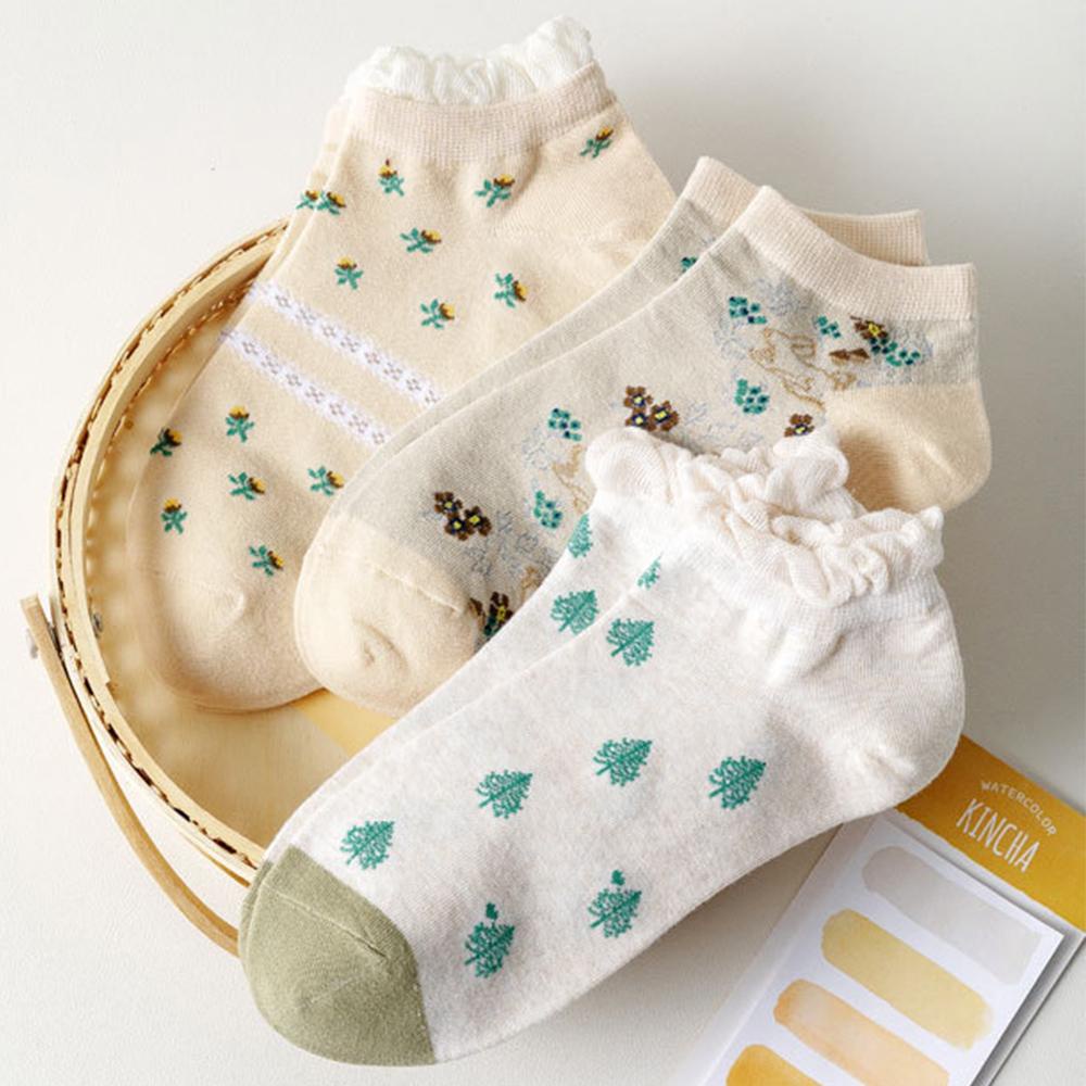 AROMA Vớ Thuyền Họa Tiết Hoạt Hình Cho Nữ